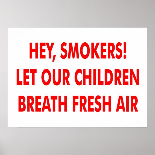 Poster Pas de tabac (Devant)