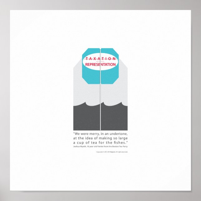 Poster Pas d'imposition sans représentation (Devant)