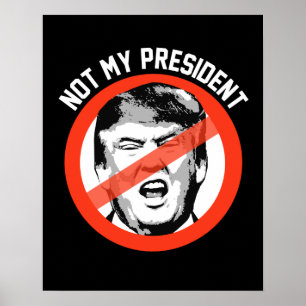 Poster Pas mon président - Stop Trump Symbole — Anti-Trum