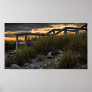Poster Passage couvert de plage