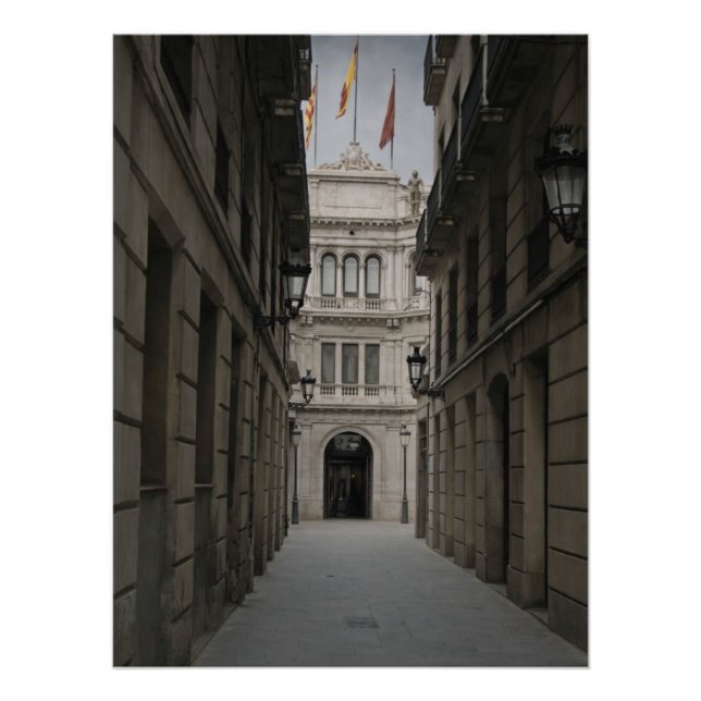 Poster Passage de Barcelone — Douce Brume (Devant)