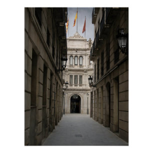 Poster Passage de Barcelone — Lumière minimale