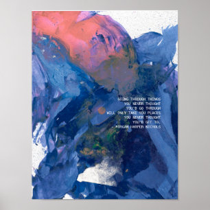 Poster "Passant par des choses que vous n'avez jamais