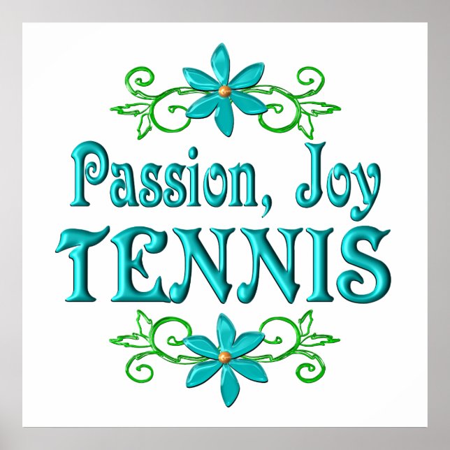Poster Passion Joy Tennis (Devant)