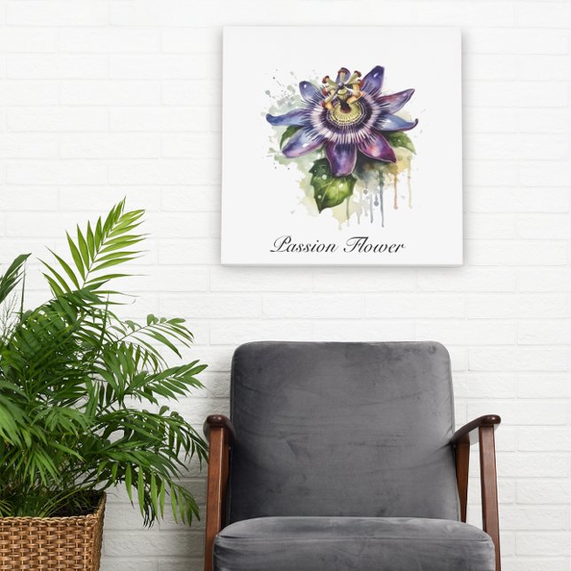Poster Passionné Purple Passion Fleur (Créateur téléchargé)