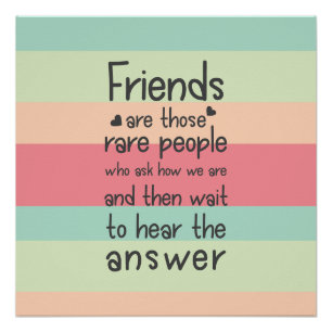 Poster Pastel Cute Friends rare Friendship Citation Grand