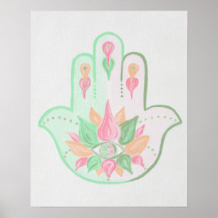 Poster Pastel Hamsa