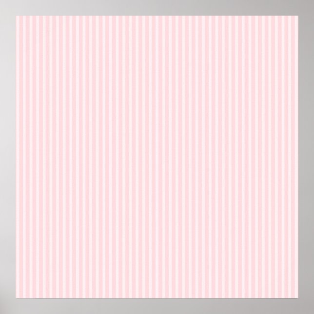 Poster Pastel Pink Candy Stripes. (Devant)