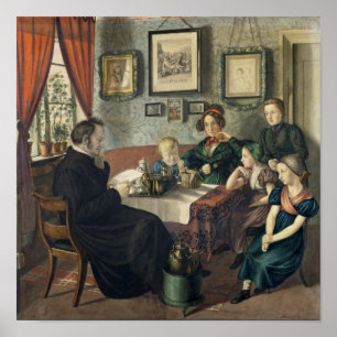 Poster Pasteur Johann Wilhelm Rautenberg et son