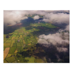 Poster Patchwork de terres agricoles irlandaises – Impres