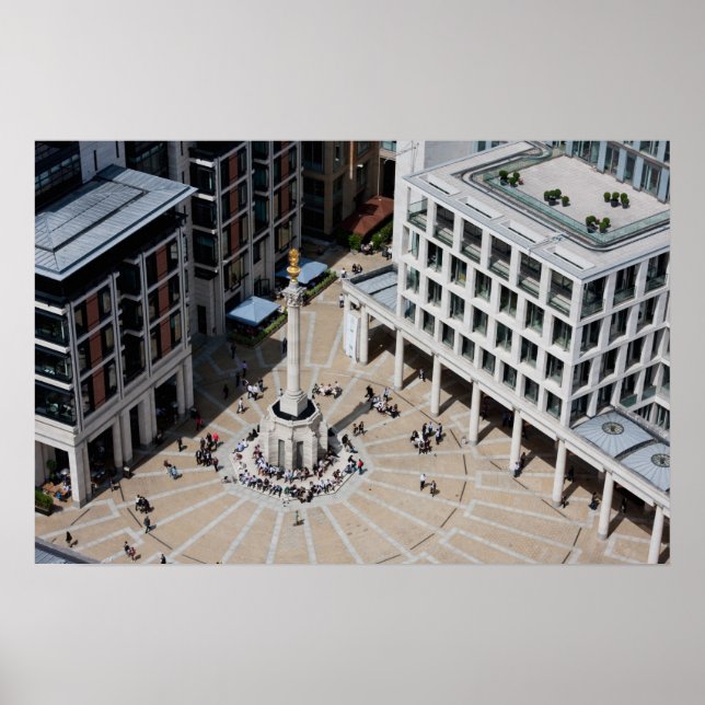 Poster Paternoster Square in London England (Devant)