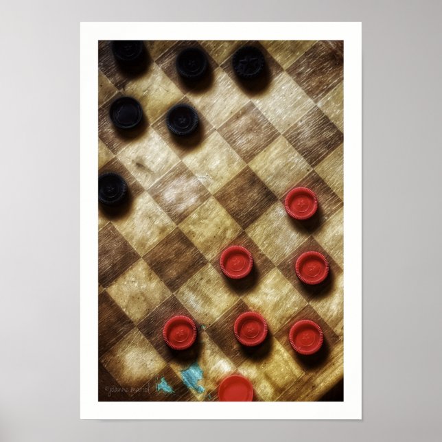 Poster patiné en tableau de bord (Devant)