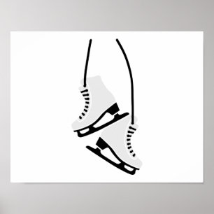 Poster Patins de patinage artistique