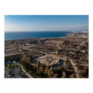 Poster Patrimoine mondial de l'UNESCO Paphos, Chypre