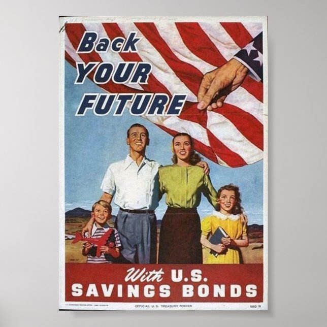 Poster patriotique 2ème guerre mondiale / Saving B (Devant)