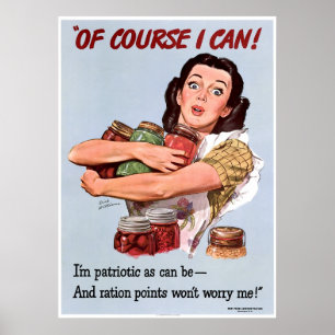 Poster Patriotisme de la deuxième guerre mondiale