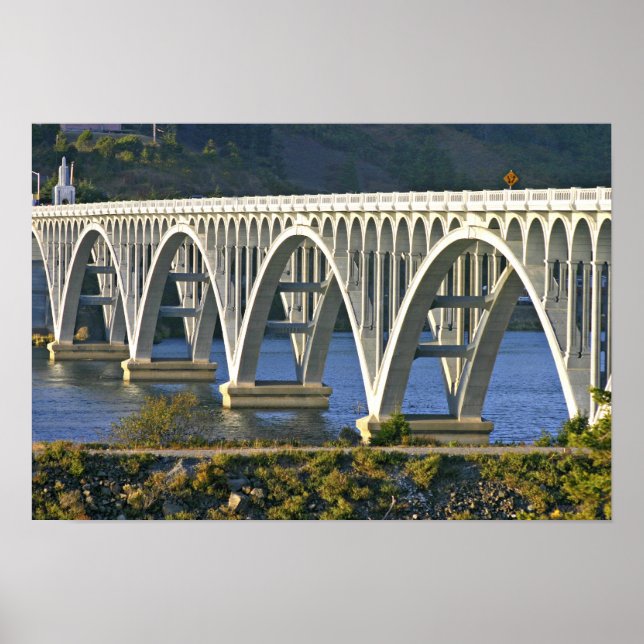 Poster Patterson Memorial Bridge highway 101 over (Devant)