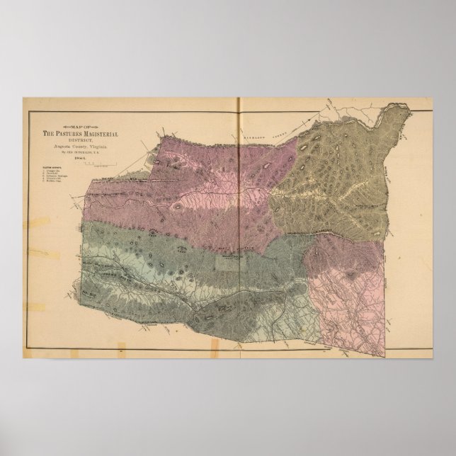 Poster Pâturages, comté d'Augusta (Devant)