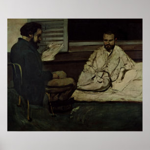 Poster Paul Alexis lisant un manuscrit