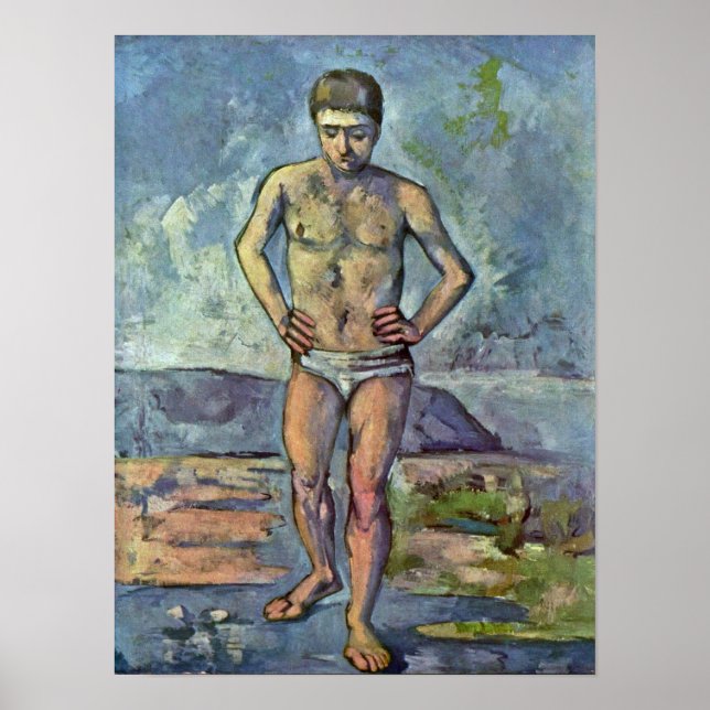 Poster Paul Cezanne - Bather (Devant)