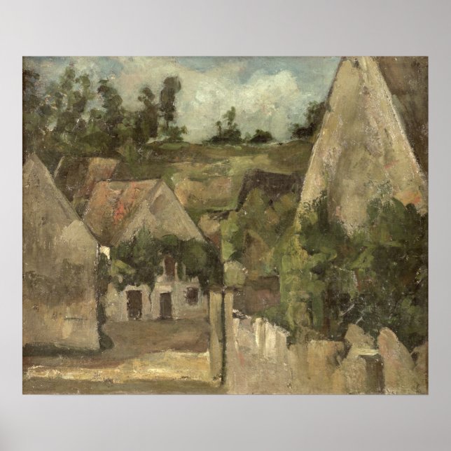 Poster Paul Cezanne | Carrefour de la rue Remy, Auvers, (Devant)