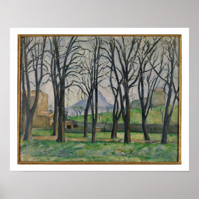 Poster Paul Cezanne | Châtaigniers à Jas de Bouffan, c (Devant)