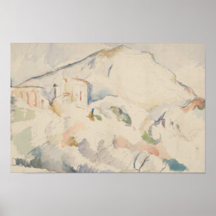 Poster Paul Cezanne-Chateau Noir and Mont Sainte-Victoire