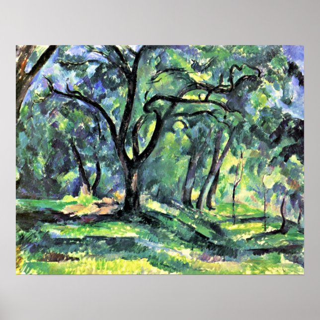 Poster Paul Cezanne - forêt (Devant)