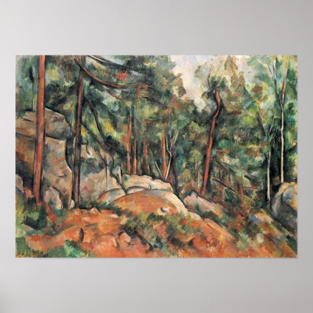 Poster Paul Cezanne - In the woods (Devant)