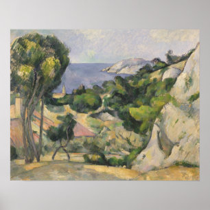 Poster Paul Cezanne   L'Estaque