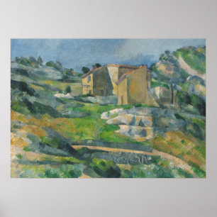 Poster Paul Cezanne   Maisons en Provence : Le Riaux V