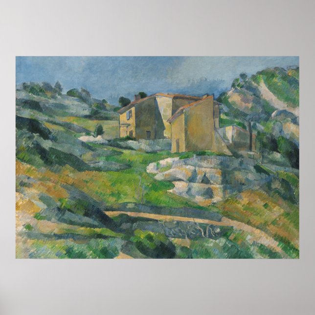 Poster Paul Cezanne | Maisons en Provence : Le Riaux V (Devant)