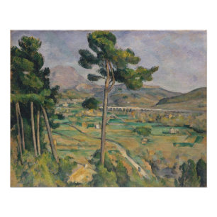 Poster Paul Cezanne Paysage avec viaduc