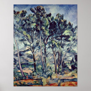 Poster Paul Cezanne - pins et aqueduc (le viaduc)