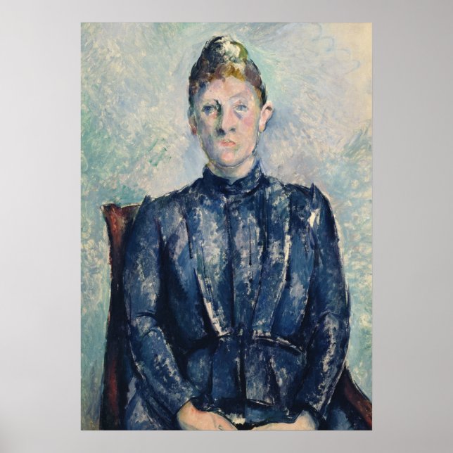 Poster Paul Cezanne | Portrait de Madame Cezanne, c.1890 (Devant)