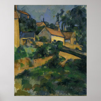 Poster Paul Cézanne - Route tournante à Montgeroult
