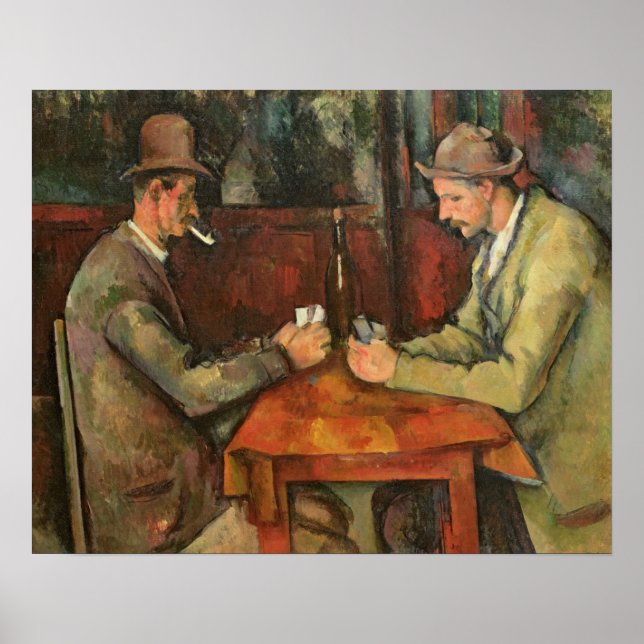 Poster Paul Cezanne | The Card Players, 1893-96 (Devant)