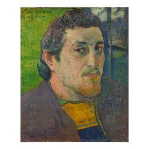Poster Paul Gauguin   Autoportrait dédié à Carriere