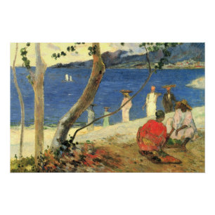 Poster Paul Gauguin Transporteurs de fruits à Turin Cove