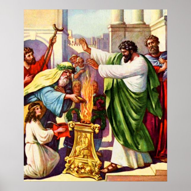 Poster paul guérit un homme boiteux à l'affiche de lystra (Devant)