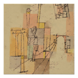 Poster Paul Klee avant la fête
