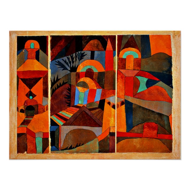 Poster Paul Klee - Jardins du Temple (Devant)