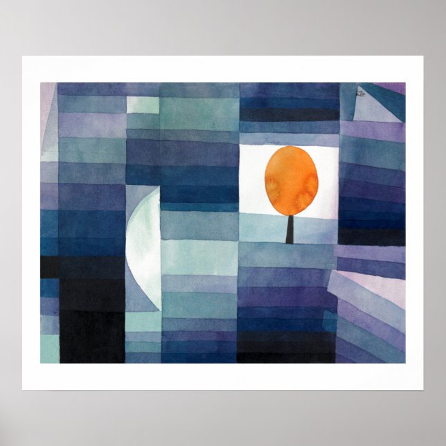 POSTER : PAUL KLEE : LE HARBINER DE L'AUTOMNE (Devant)