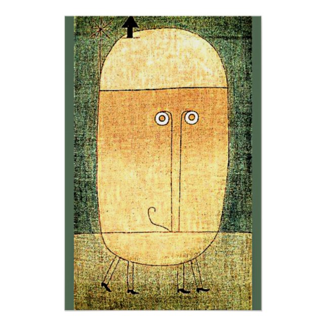 Poster Paul Klee, Le Visage de la Peur, (Devant)