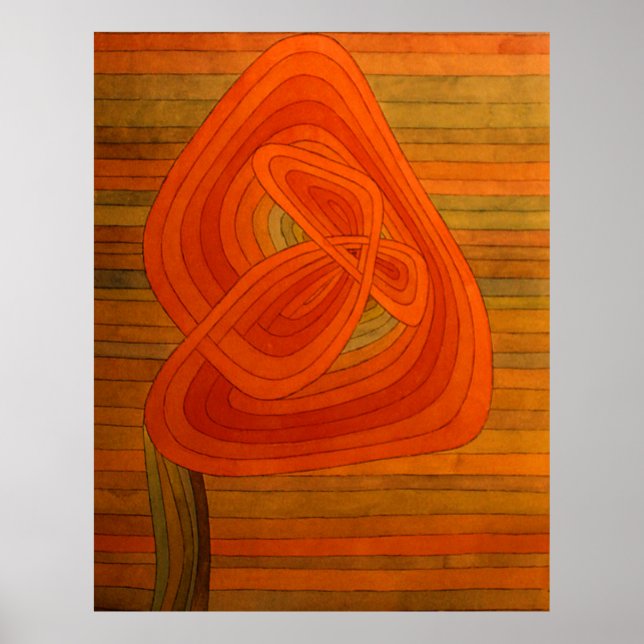 Poster Paul Klee Lonely Flower (Devant)