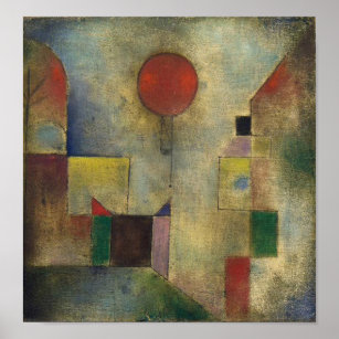 Poster Paul Klee Red Balloon