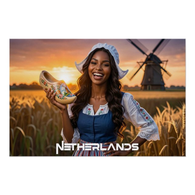 POSTER PAYS-BAS - NÉERLANDAIS (Devant)