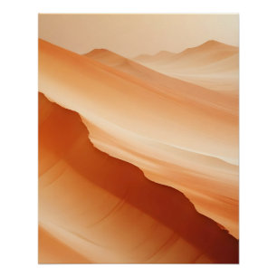 Poster Paysage Abstrait Désert Nature Arrière - plan Art