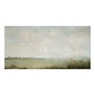 Poster Paysage Abstrait vert minamaliste