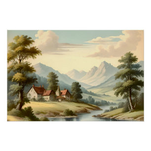 Poster Paysage alpin